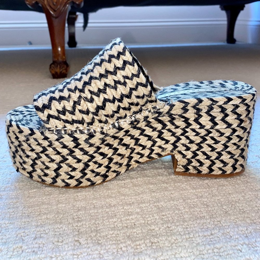 Zara Braided Platform Jute Sandals